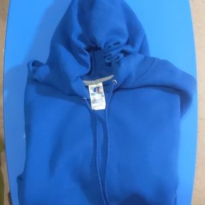 Royal blue Russell Hood sweater